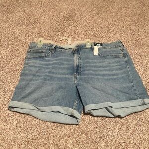 Lee Women's Blue Denim Shorts